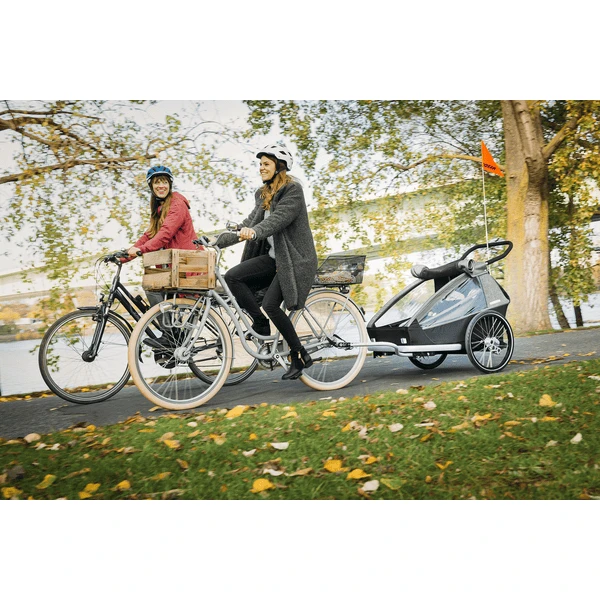 CROOZER Kid Vaaya 2 Blossom Red Kinderfietskar Inclusief Beschermbak Voor De Voetenruimte - Afbeelding 2