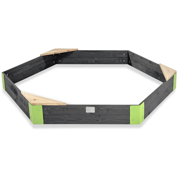 EXIT TOYS Exit Houten Zandbak Aksent Zeshoekig 200 X 170 Cm