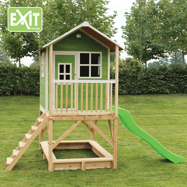EXIT TOYS EXIT Loft 500 Houten Speelhuis - Groen - Afbeelding 2