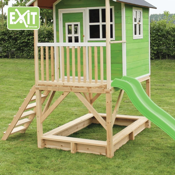 EXIT TOYS EXIT Loft 500 Houten Speelhuis - Groen - Afbeelding 3
