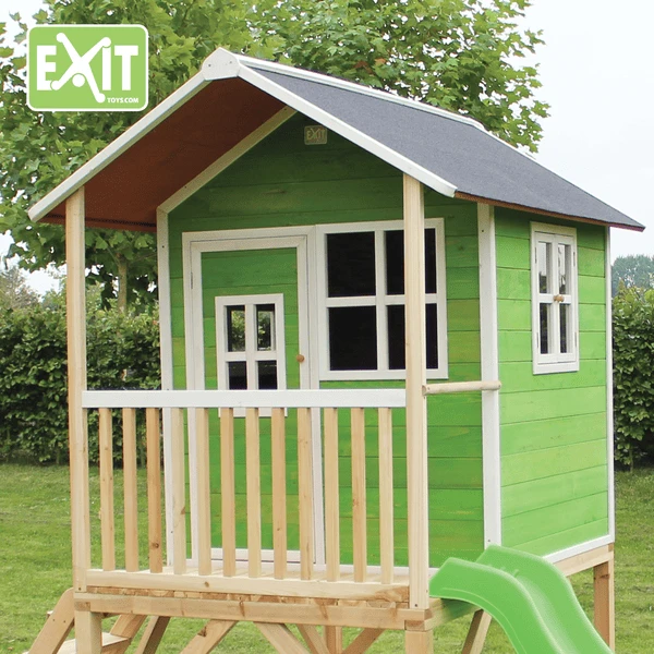 EXIT TOYS EXIT Loft 500 Houten Speelhuis - Groen - Afbeelding 4