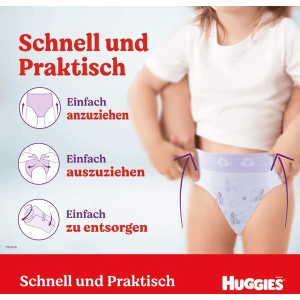 Huggies Zwemluiers Comfort Luierbroekje, Maat 4 144 Luierbroekje - Afbeelding 4