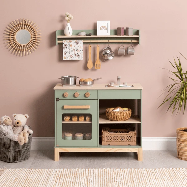 MUSTERKIND ® Speelkeuken- Magnolia - Salie/natuur - Afbeelding 2