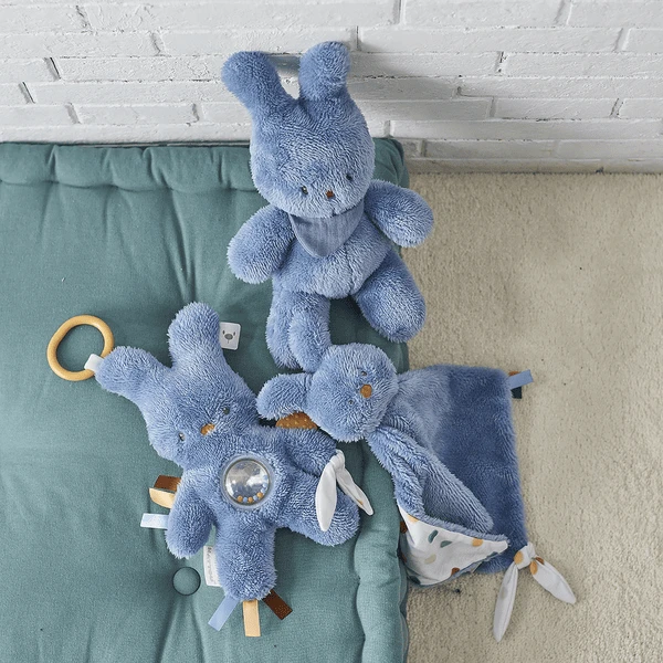 Nattou Lapidou Tipidou Maxi Knuffeldoek Blauw - Afbeelding 4