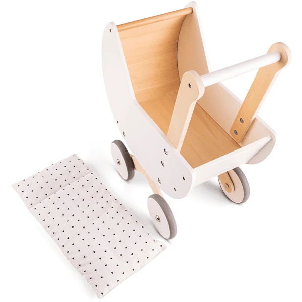New Classic Toys® New Class Ic Toys Poppenwagen Wit Incl. Bedset - Afbeelding 4