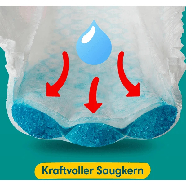 Pampers® Pampers Baby-Dry Broekjes, Maat 6 Extra Large 14-19 Kg, Maxi Pack (1 X 70 Broekjes) - Afbeelding 4