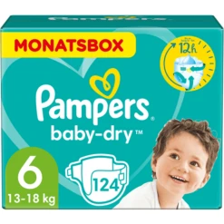 Pampers® Pampers Baby-Dry Gr. 6 Extra Large (16+ Kg) Maandvoordeelbox 124 Stuks
