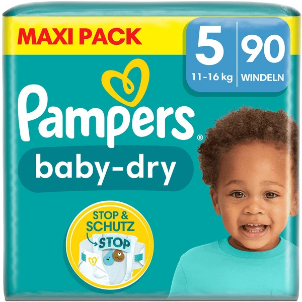 Pampers® Pampers Baby-Dry Luiers, Maat 5 Junior , 11-16kg, Maxi Pack (1 X 90 Luiers)