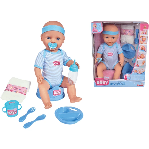 SIMBA New Born Baby Babypop Jongetje 43 Cm - Afbeelding 2