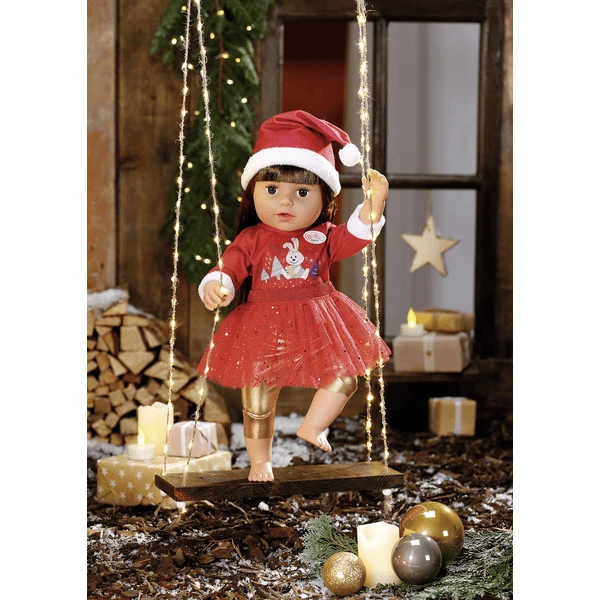 Zapf Creation BABY Geboren Kerstjurk 43 Cm - Afbeelding 2