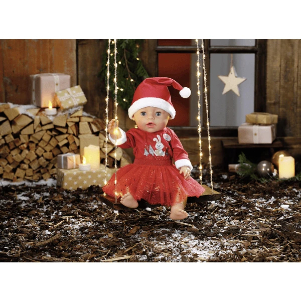 Zapf Creation BABY Geboren Kerstjurk 43 Cm - Afbeelding 3